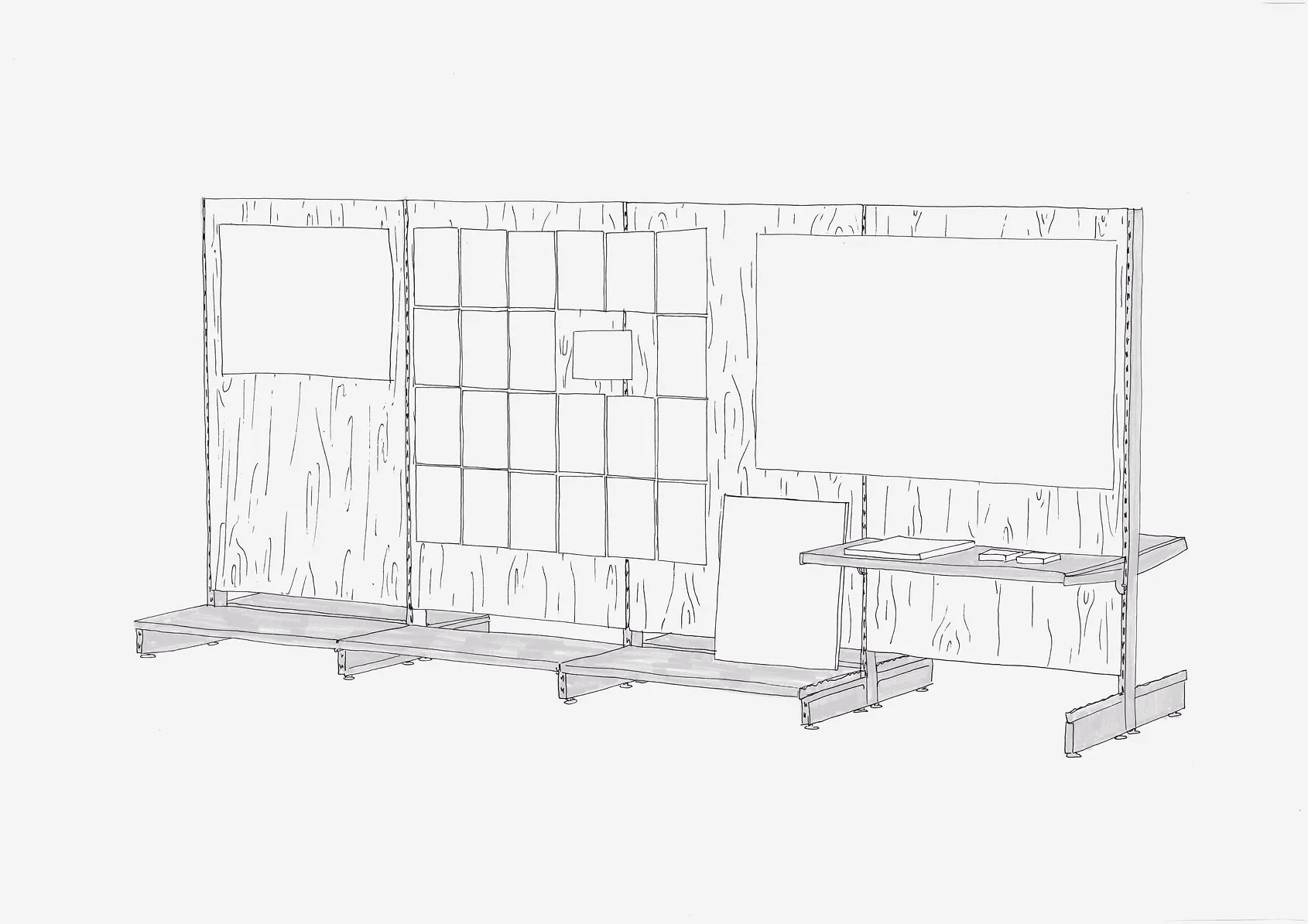 dessin au trait d'un module
