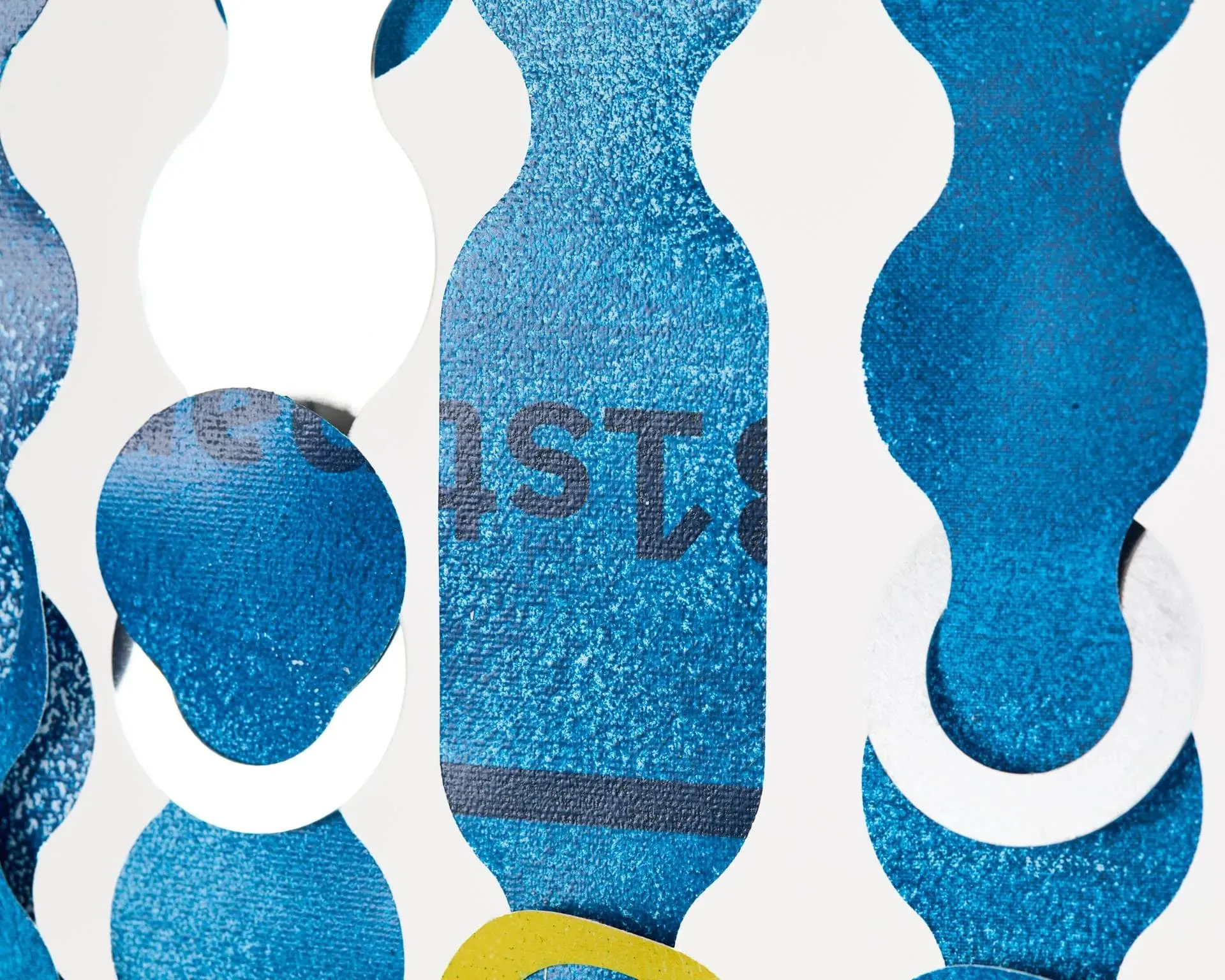 Détail de Rideau modulaire bleu