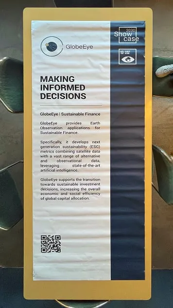 A close up of a sign on a metal object