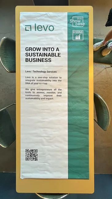 There is a sign that says grow into a business